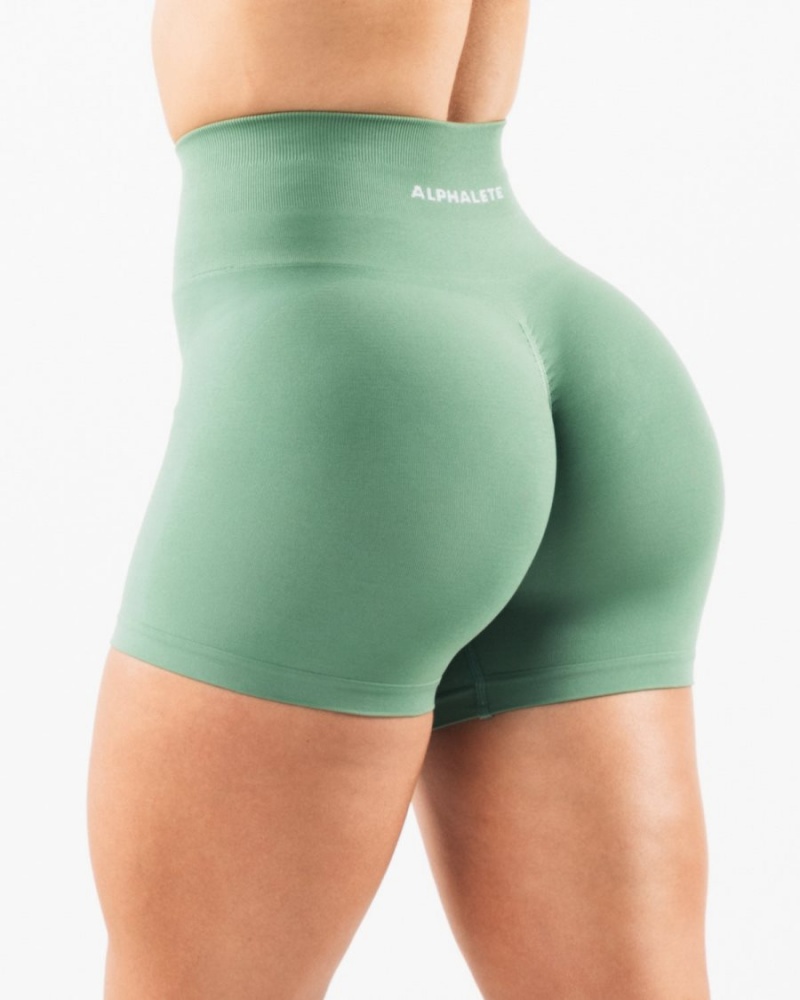 Alphalete Amplify Kort 4.5" Shorts Dame Jade | GZJWBE-328