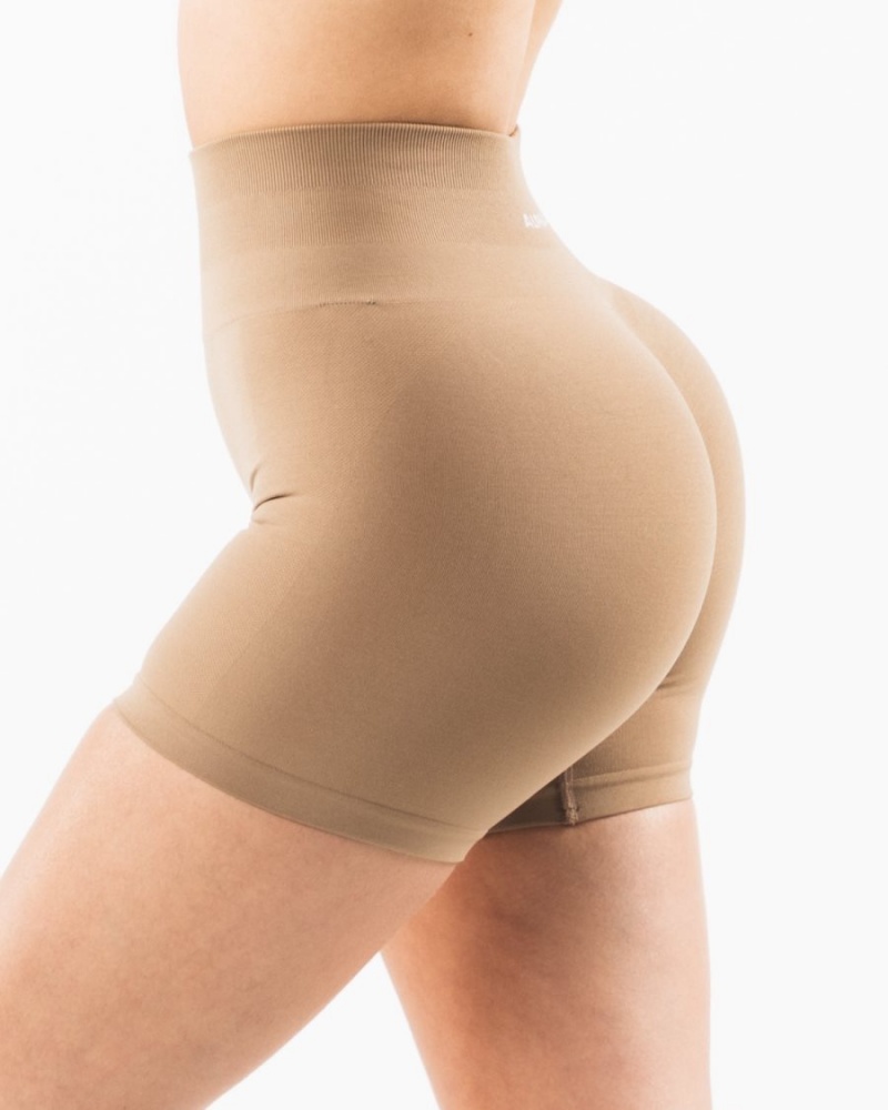 Alphalete Amplify Kort 4.5" Shorts Dame Chai | MGXBLJ-392