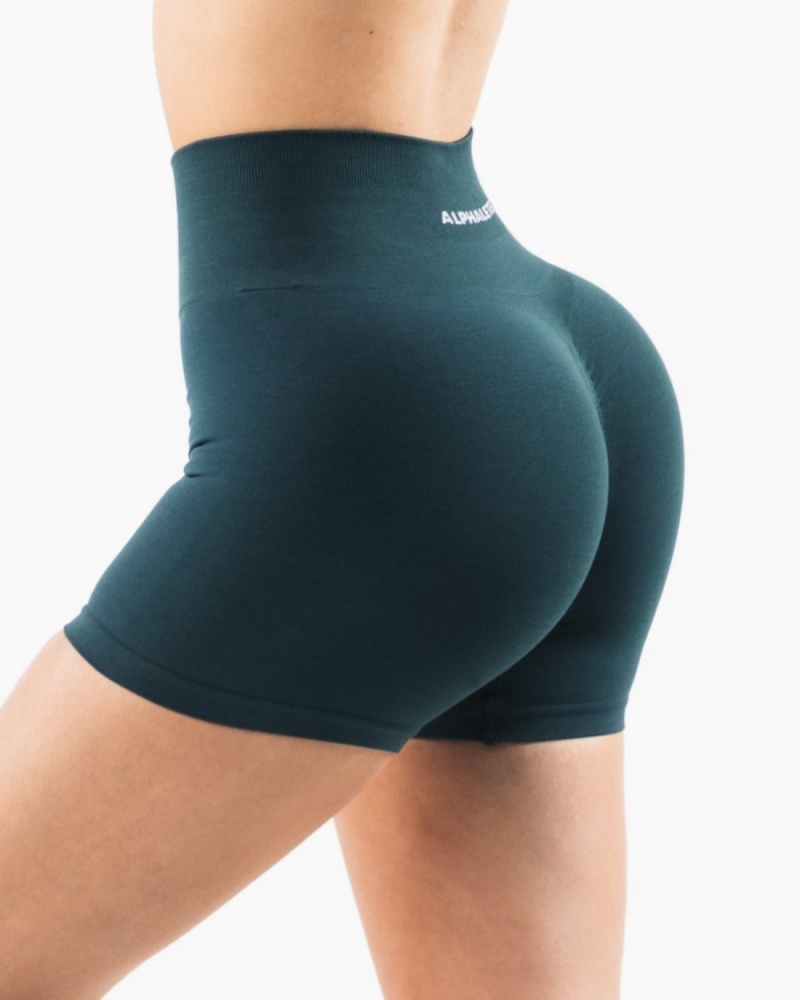 Alphalete Amplify Kort 4.5" Shorts Dame Midnight | JUHIPN-291