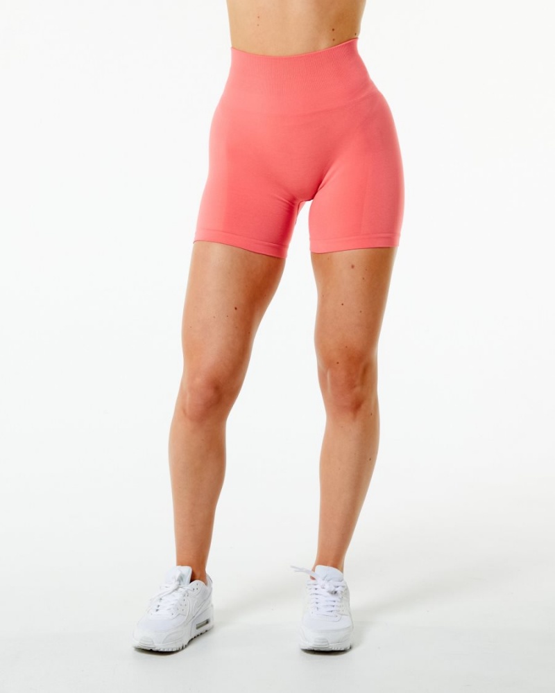 Alphalete Amplify Kort 4.5" Shorts Dame Rosa | YFZUCG-701