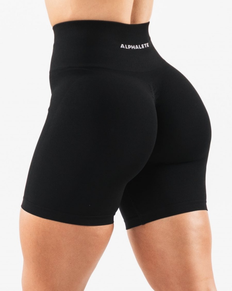 Alphalete Amplify Kort 6.5” Shorts Dame Svarte | YIMTZU-736