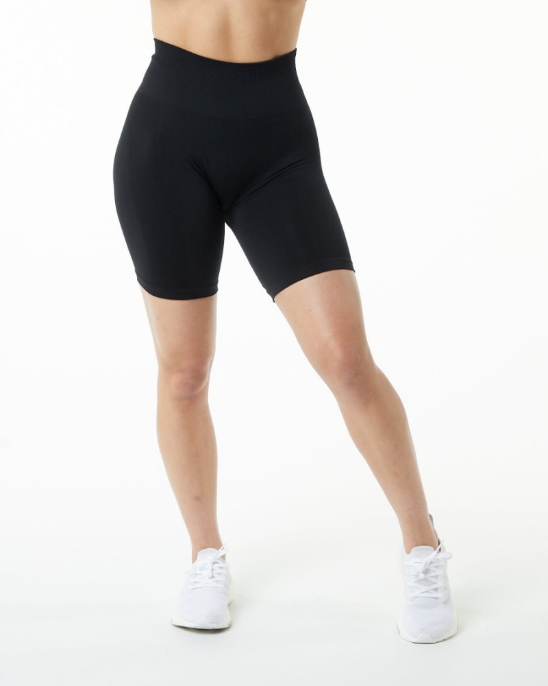 Alphalete Amplify Kort 7.5" Shorts Dame Svarte | EQCDSL-834