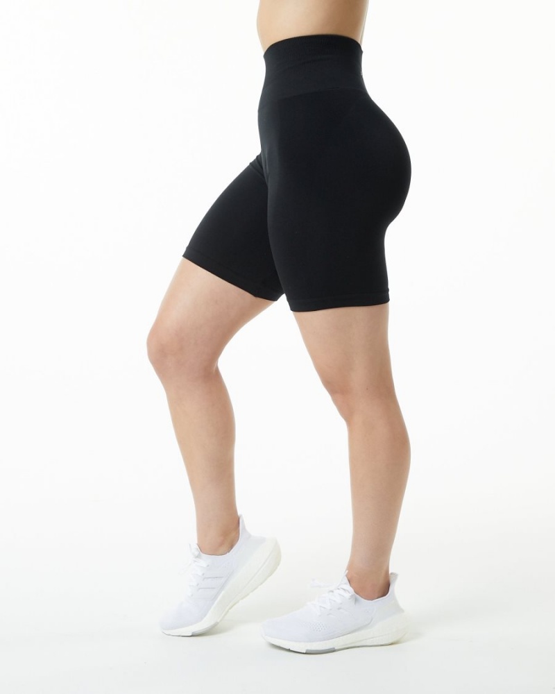 Alphalete Amplify Kort 7.5" Shorts Dame Svarte | EQCDSL-834