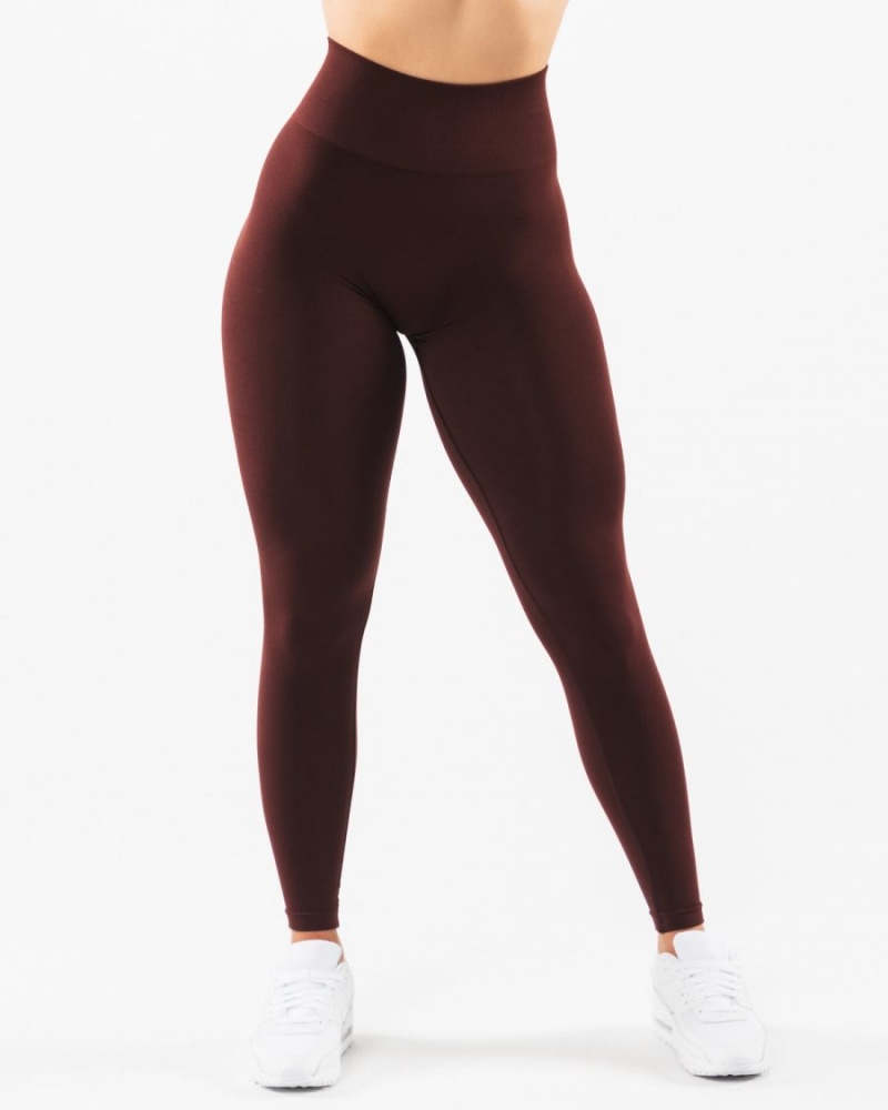 Alphalete Amplify Legging Leggings Dame Sangria | MYQBXF-029