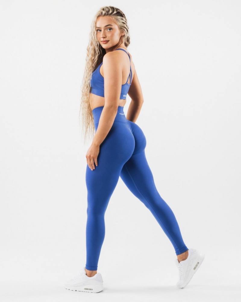 Alphalete Amplify Legging Leggings Dame Sapphire | WLVKQJ-613