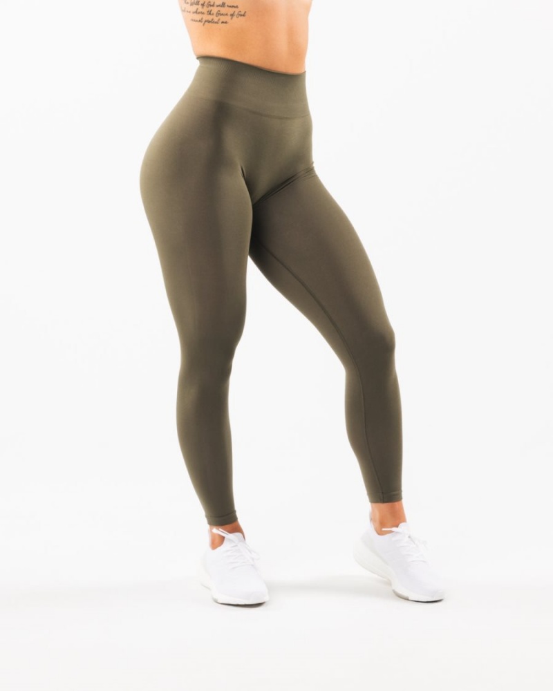 Alphalete Amplify Legging Leggings Dame Oak | GSKHAL-782