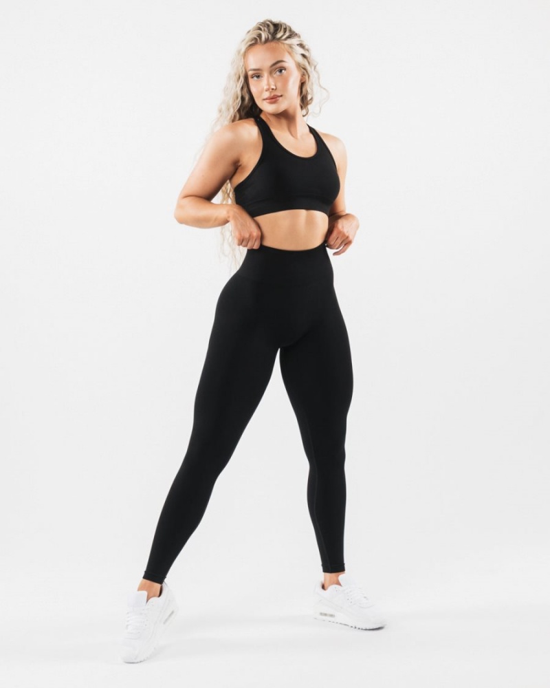 Alphalete Amplify Legging Leggings Dame Svarte | FMARJD-218