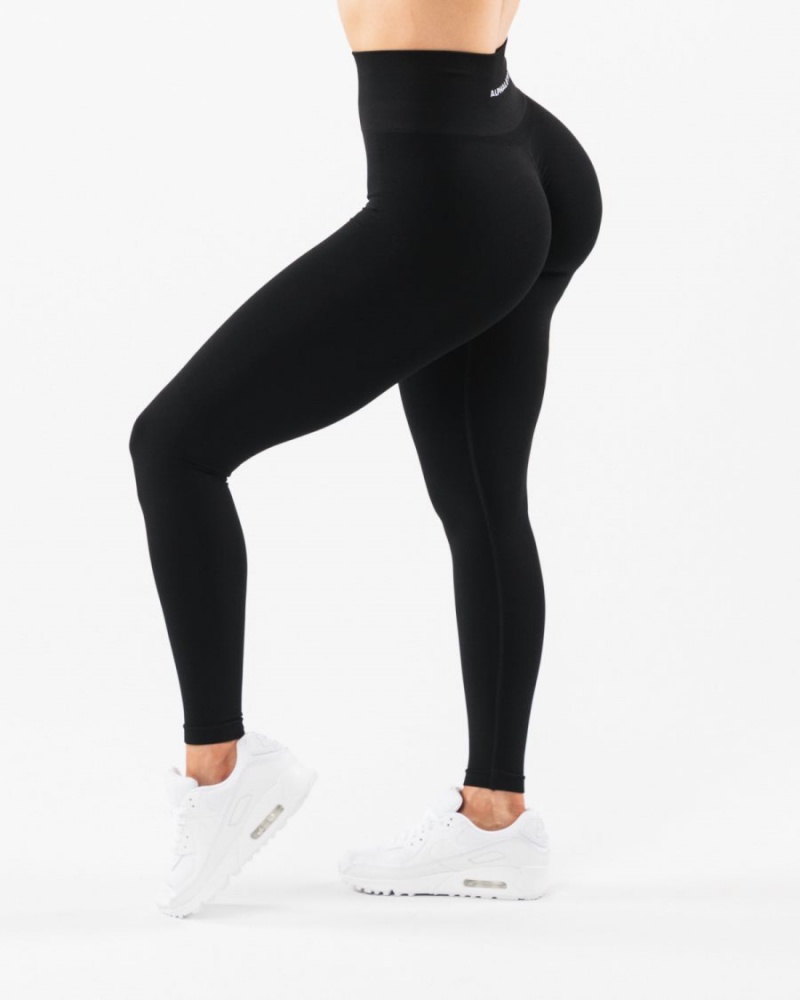 Alphalete Amplify Legging Leggings Dame Svarte | FMARJD-218