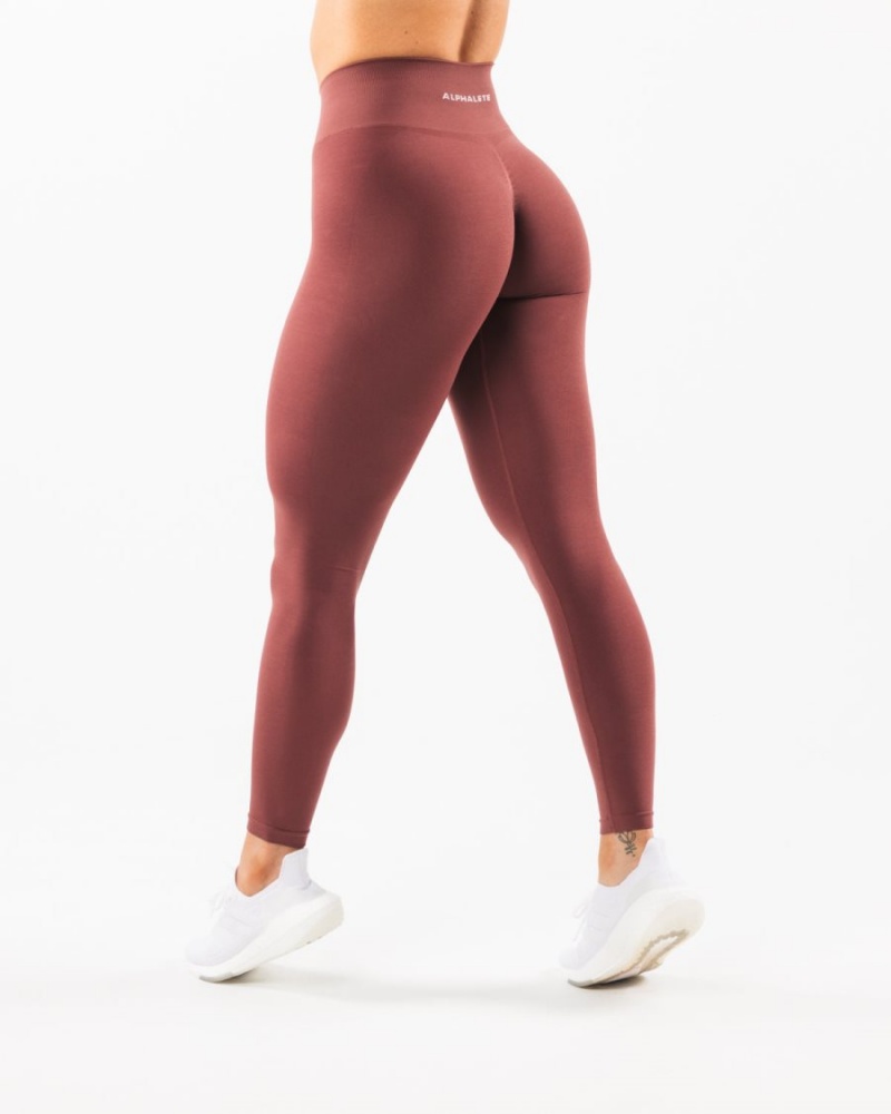 Alphalete Amplify Legging Leggings Dame Autumn | MYNKRO-169