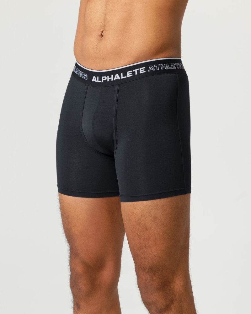 Alphalete Classic Bokser Brief 3pk Undertøy Herre Svarte | LCDGMV-718