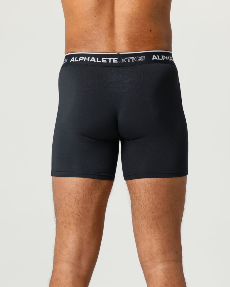 Alphalete Classic Bokser Brief 3pk Undertøy Herre Svarte | LCDGMV-718