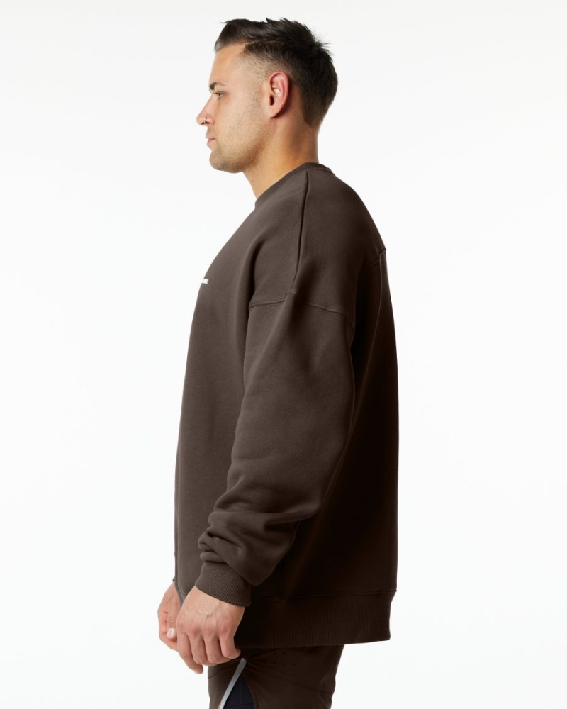 Alphalete Classic Crew Jakker Herre Brune | OIKBSD-497