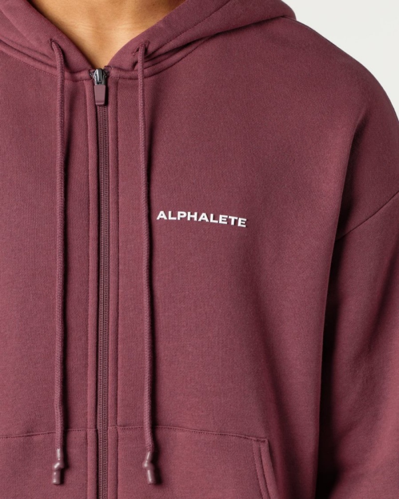 Alphalete Classic Full-Zip Jacket Jakker Herre Autumn | XMKTUG-604