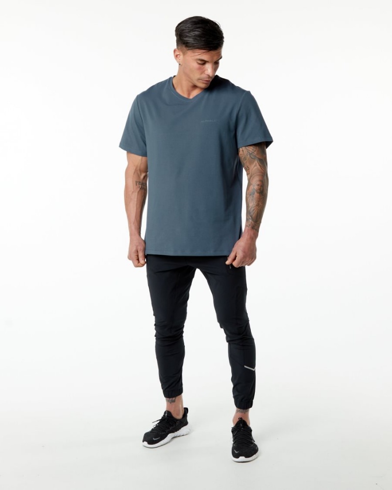 Alphalete Classic Tee Skjorte Herre Blå | KIFSBR-352