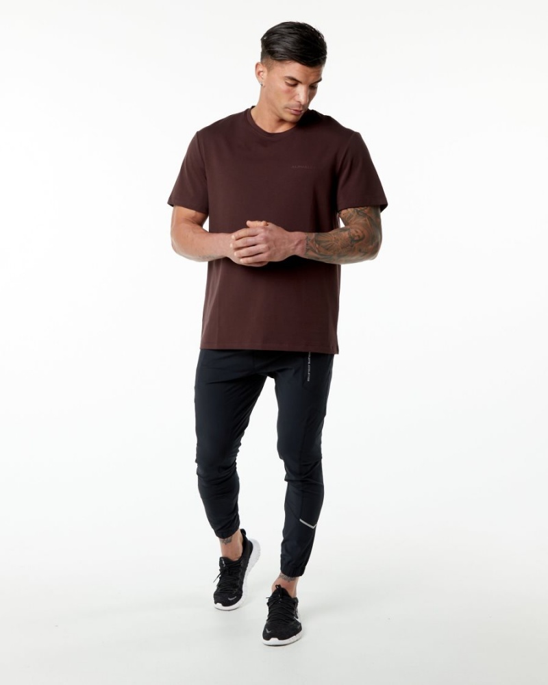 Alphalete Classic Tee Skjorte Herre Burgunder | VGYIRH-975