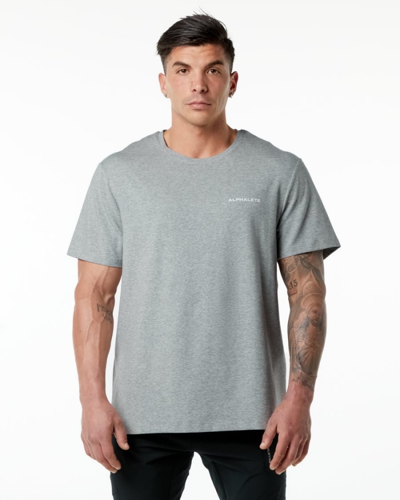 Alphalete Classic Tee Skjorte Herre Grå | LTWYVC-537