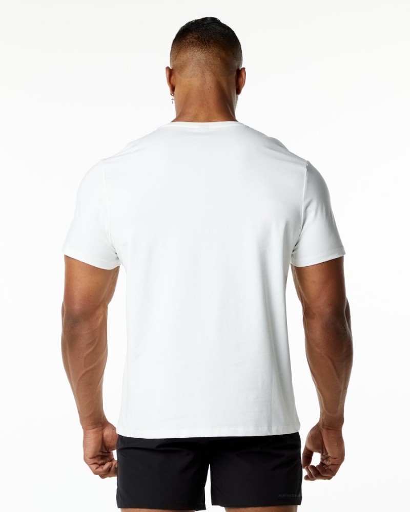 Alphalete Classic Tee Skjorte Herre Hvite | UBHFGZ-098