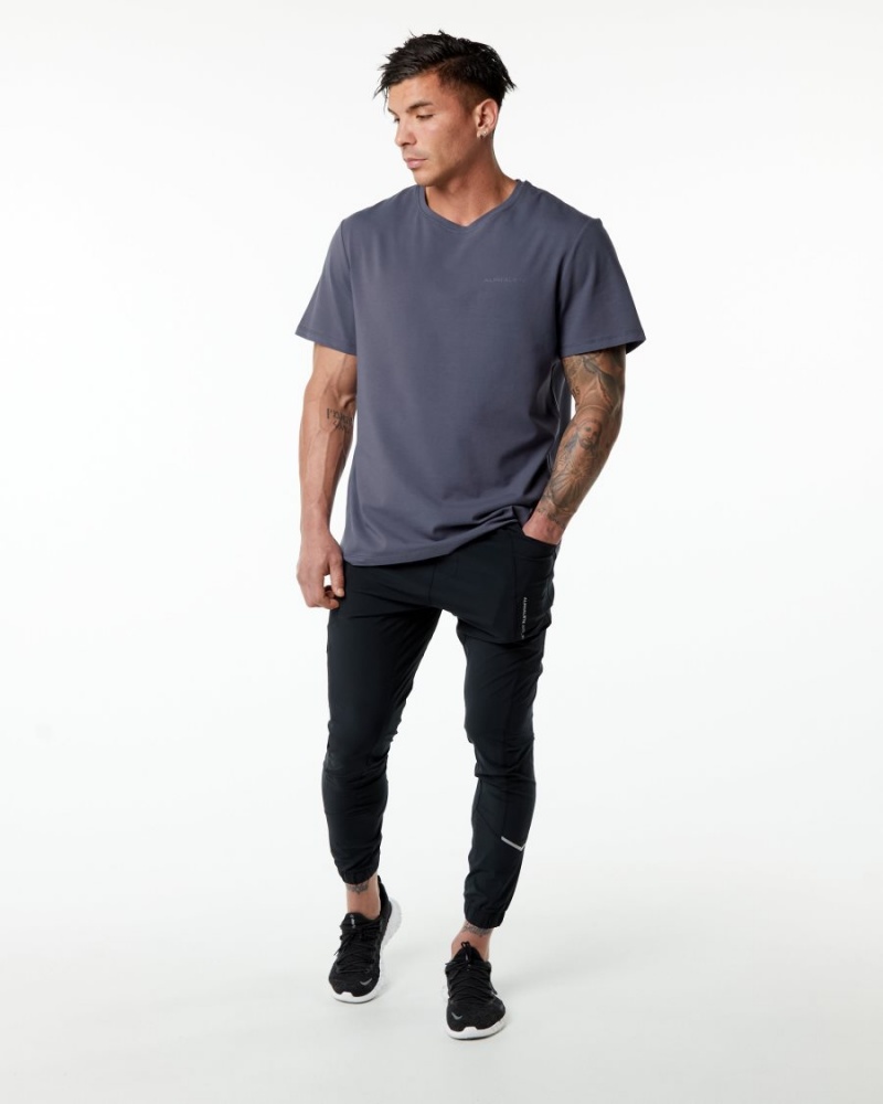 Alphalete Classic Tee Skjorte Herre Lilla | QBMKWY-012