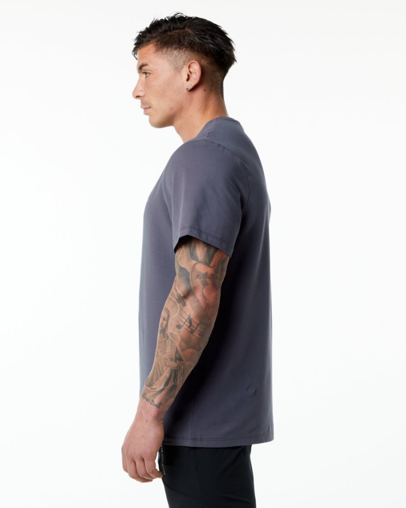 Alphalete Classic Tee Skjorte Herre Lilla | QBMKWY-012