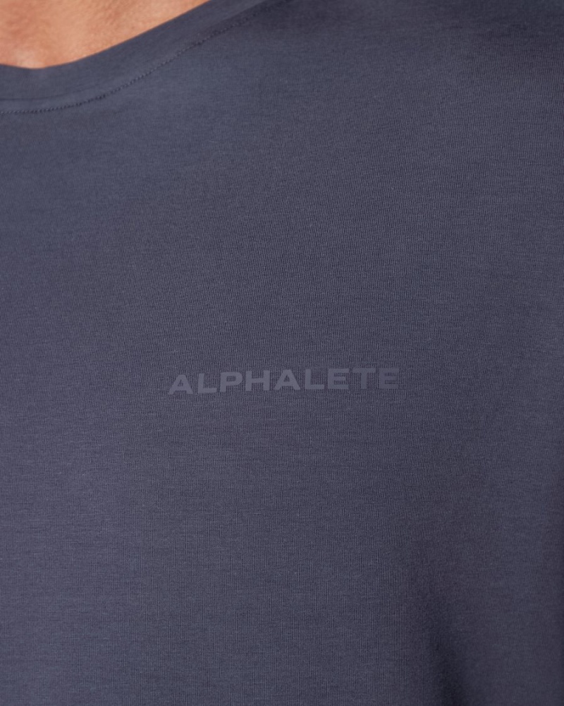 Alphalete Classic Tee Skjorte Herre Lilla | QBMKWY-012