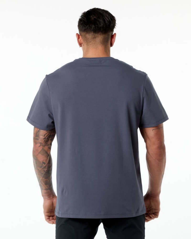 Alphalete Classic Tee Skjorte Herre Lilla | QBMKWY-012