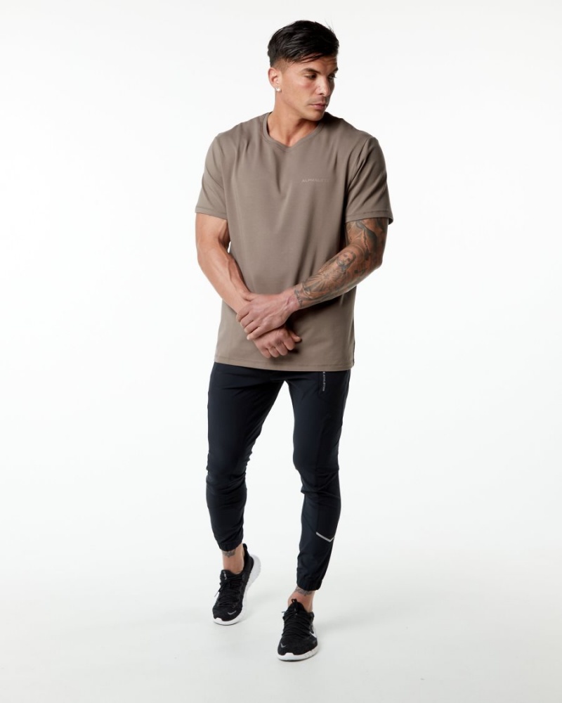 Alphalete Classic Tee Skjorte Herre Mocha | SNGHKR-369