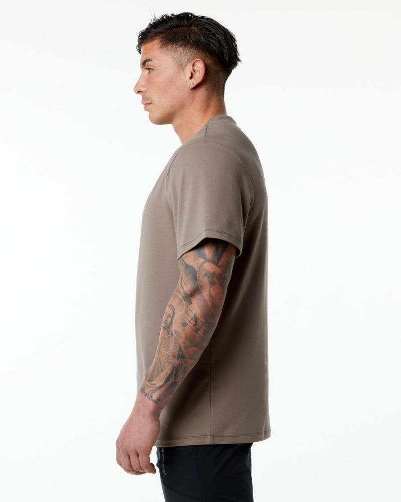 Alphalete Classic Tee Skjorte Herre Mocha | SNGHKR-369