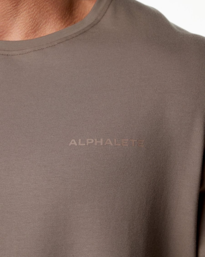 Alphalete Classic Tee Skjorte Herre Mocha | SNGHKR-369