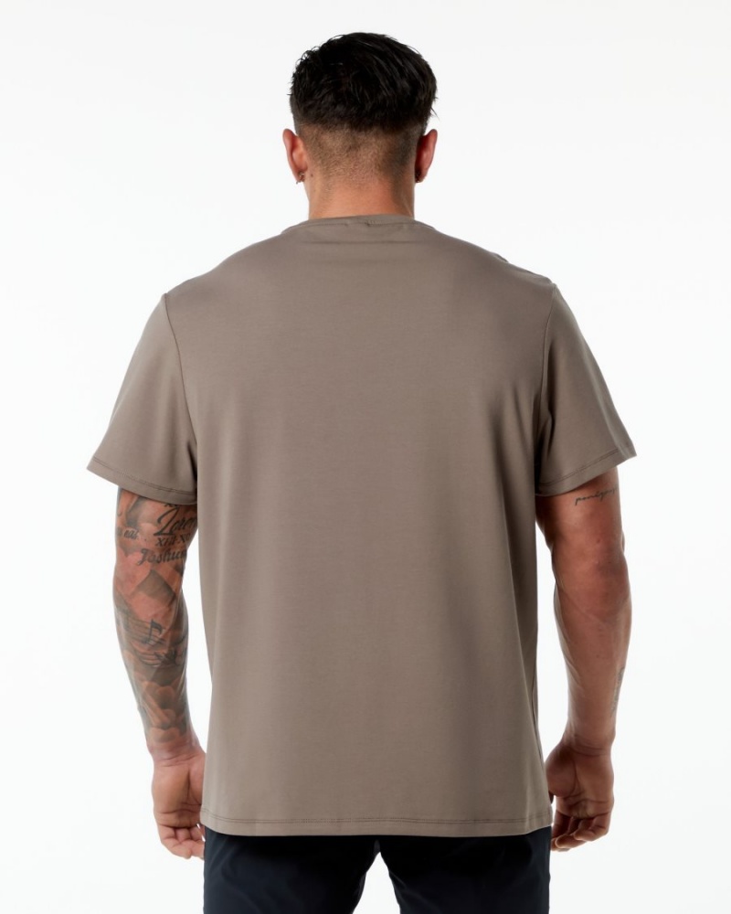 Alphalete Classic Tee Skjorte Herre Mocha | SNGHKR-369