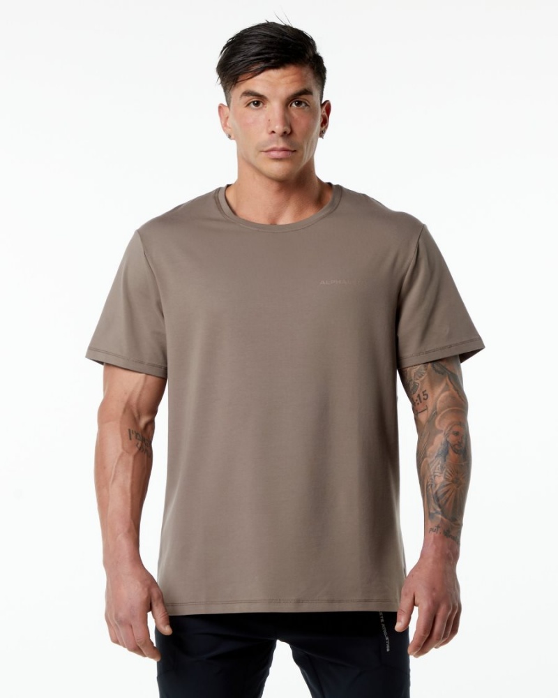 Alphalete Classic Tee Skjorte Herre Mocha | SNGHKR-369