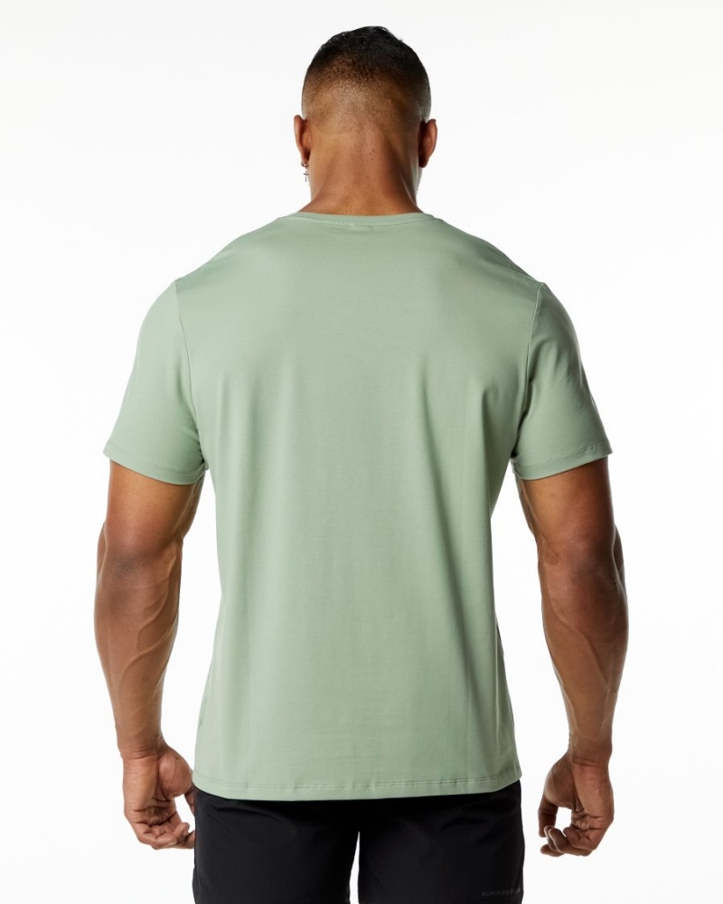 Alphalete Classic Tee Skjorte Herre Sage | LXZSDK-618