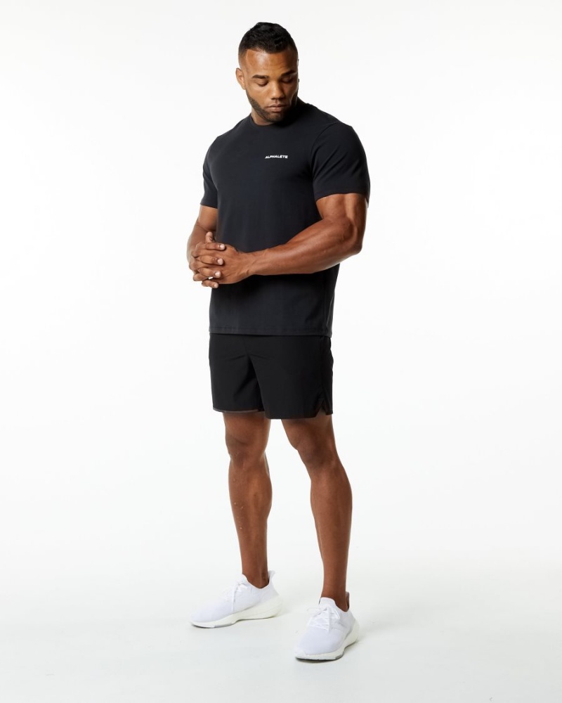 Alphalete Classic Tee Skjorte Herre Svarte | VWOLCZ-814