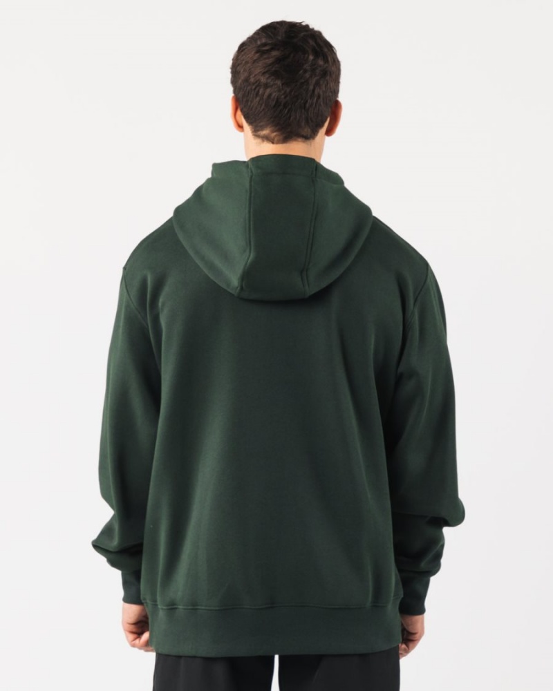 Alphalete Core Hoodie Hettegenser Herre Evergreen | QGPHKM-431