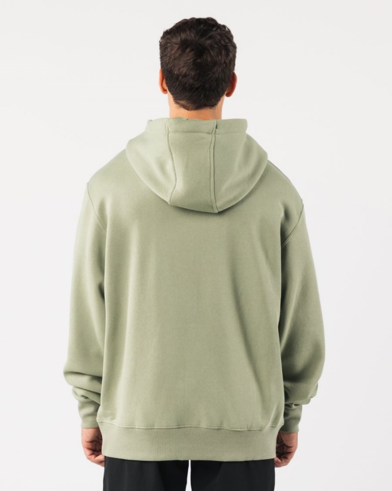 Alphalete Core Hoodie Hettegenser Herre Sage | STAMWP-574