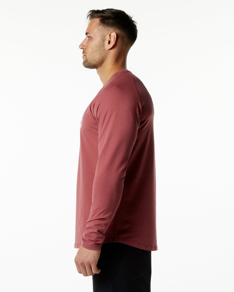 Alphalete Dynasty LS Tee Skjorte Herre Gingerbread | GVUYMX-163