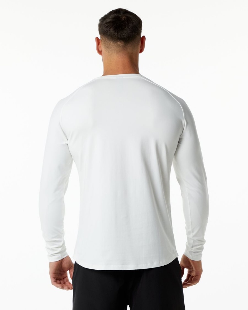 Alphalete Dynasty LS Tee Skjorte Herre Hvite | VZEIPF-678