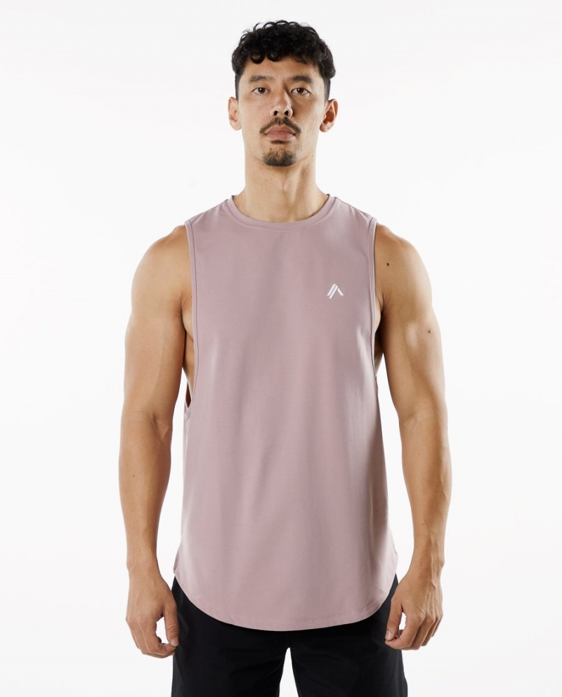 Alphalete Dynasty Tank Singlet Herre Mauve | OMWFSH-069