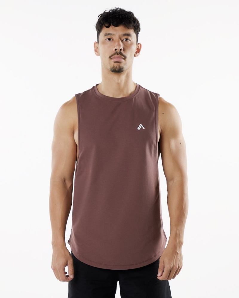 Alphalete Dynasty Tank Singlet Herre Merlot | GEHRFJ-403