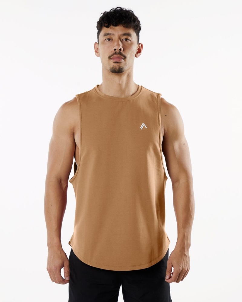 Alphalete Dynasty Tank Singlet Herre Rust | EQNMAP-460