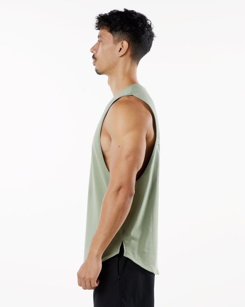 Alphalete Dynasty Tank Singlet Herre Sage | HQJISV-085