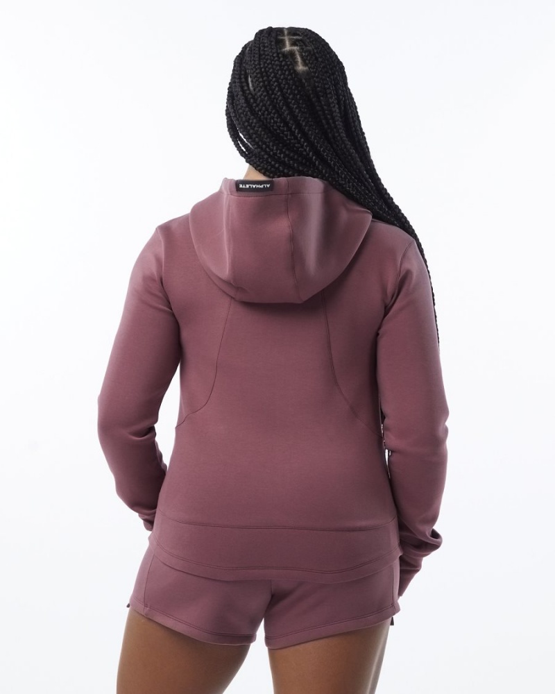 Alphalete ELMTS Atletiske Jacket Jakker Dame Mauve | OISBTD-283