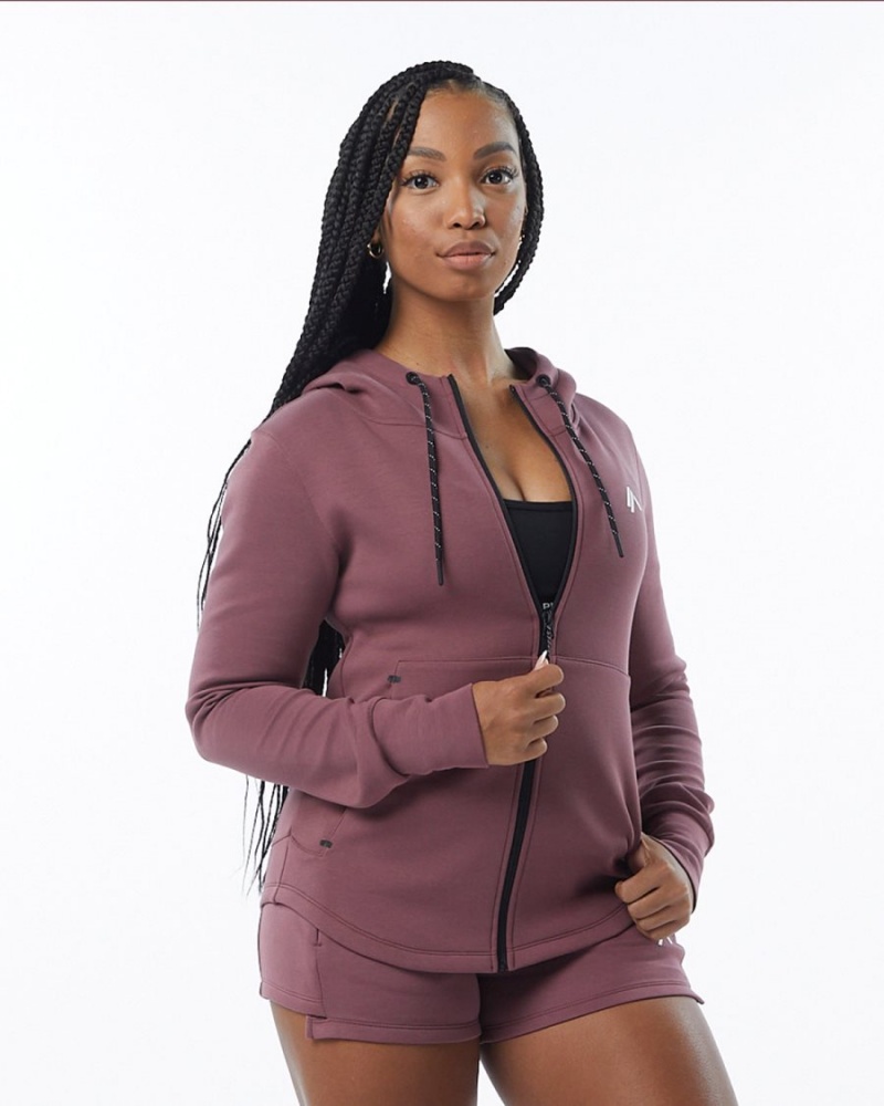 Alphalete ELMTS Atletiske Jacket Jakker Dame Mauve | OISBTD-283