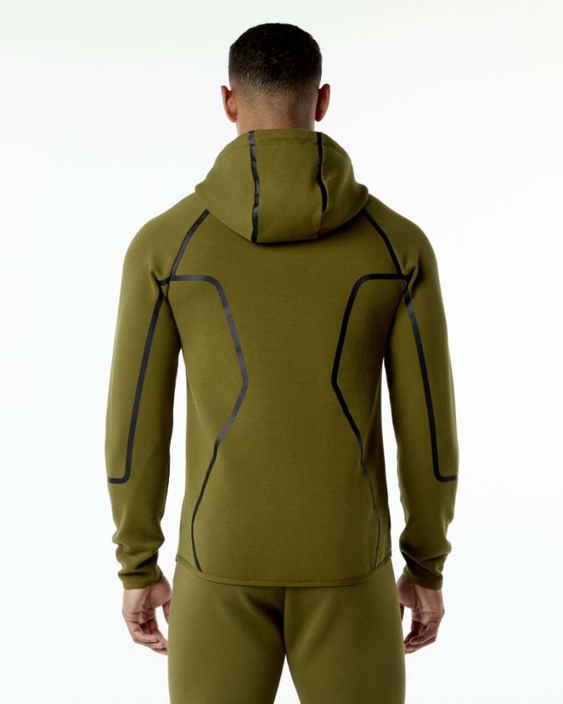 Alphalete ELMTS Atletiske Jacket Jakker Herre Moss | CATKFX-342