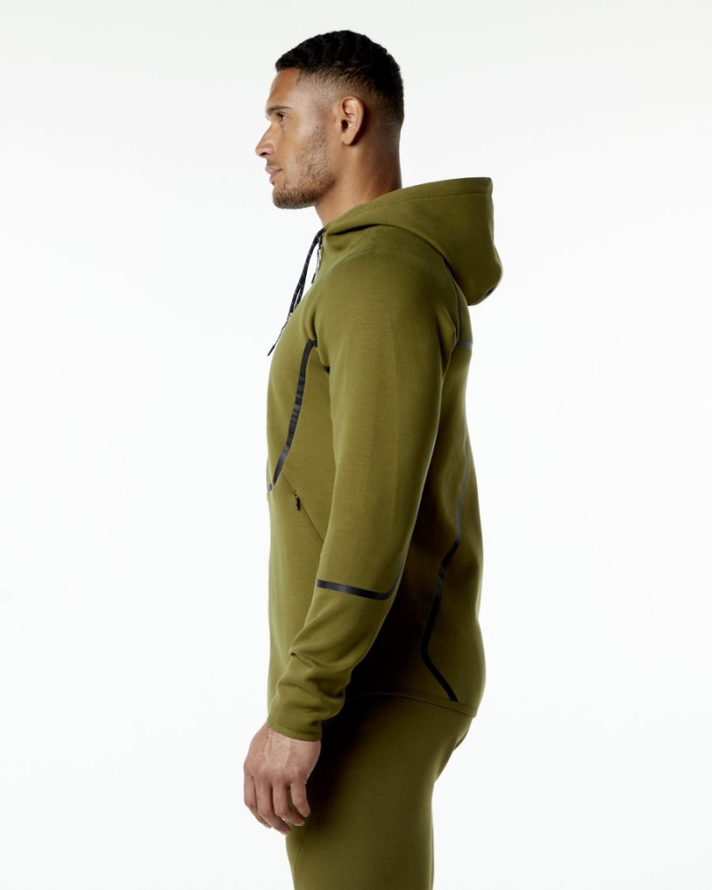 Alphalete ELMTS Atletiske Jacket Jakker Herre Moss | CATKFX-342