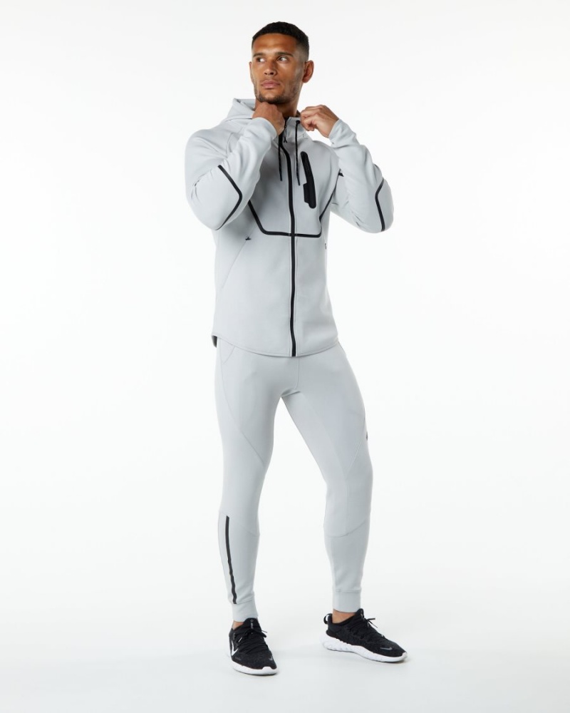 Alphalete ELMTS Atletiske Jacket Jakker Herre Grå | NADGIX-527