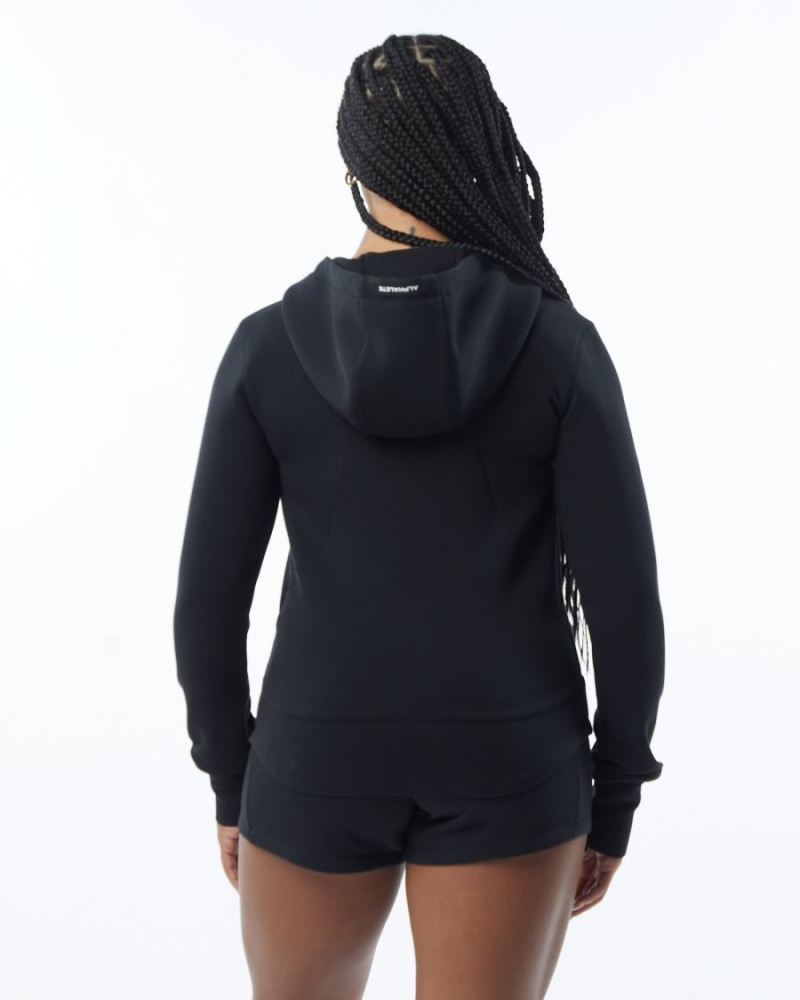 Alphalete ELMTS Atletiske Jacket Jakker Dame Svarte | YAKCVW-537