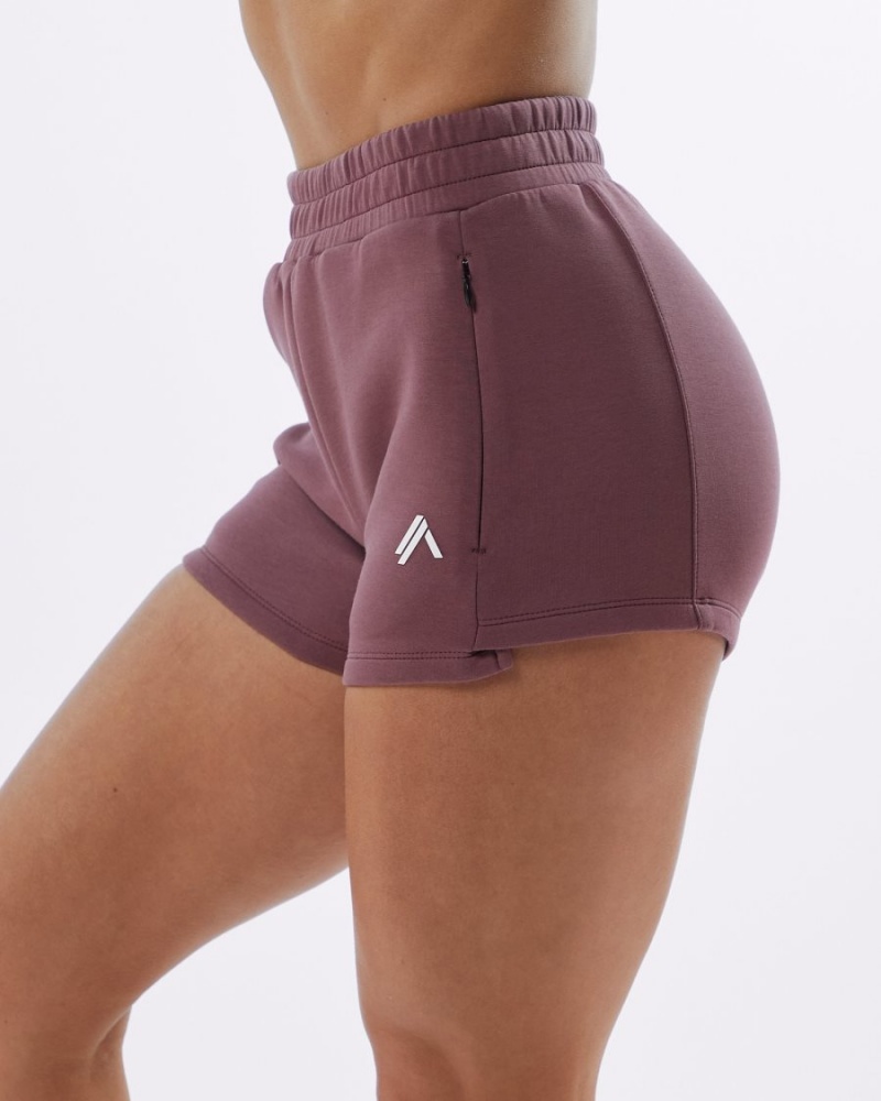 Alphalete ELMTS Atletiske Kort 3.5" Shorts Dame Mauve | MPGDAN-834