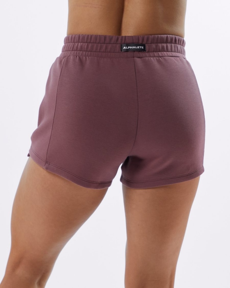 Alphalete ELMTS Atletiske Kort 3.5" Shorts Dame Mauve | MPGDAN-834