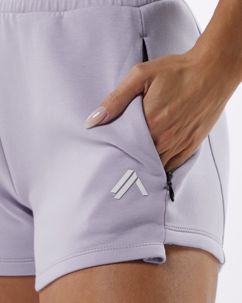 Alphalete ELMTS Atletiske Kort 3.5" Shorts Dame Lilac | UOZTVN-632