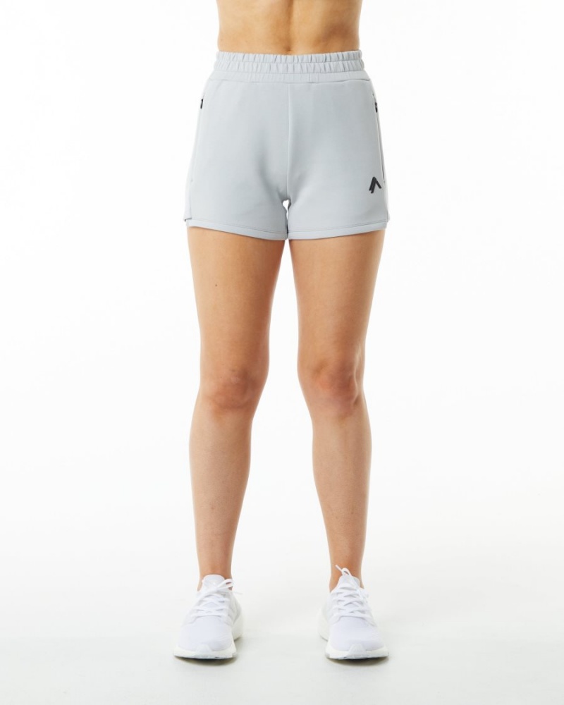 Alphalete ELMTS Atletiske Kort 3.5" Shorts Dame Grå | ARIPDH-702